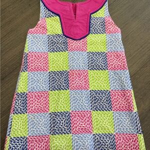 Vineyard Vines Pink and Blue Patterned Dress